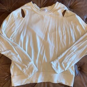 LNA cream color cutout top